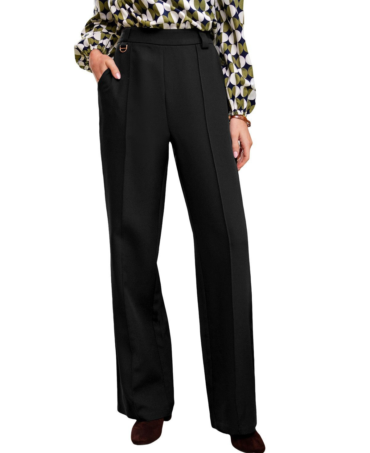 Cupshe Women's Big Ambitions Black Pants - Black | Macy's