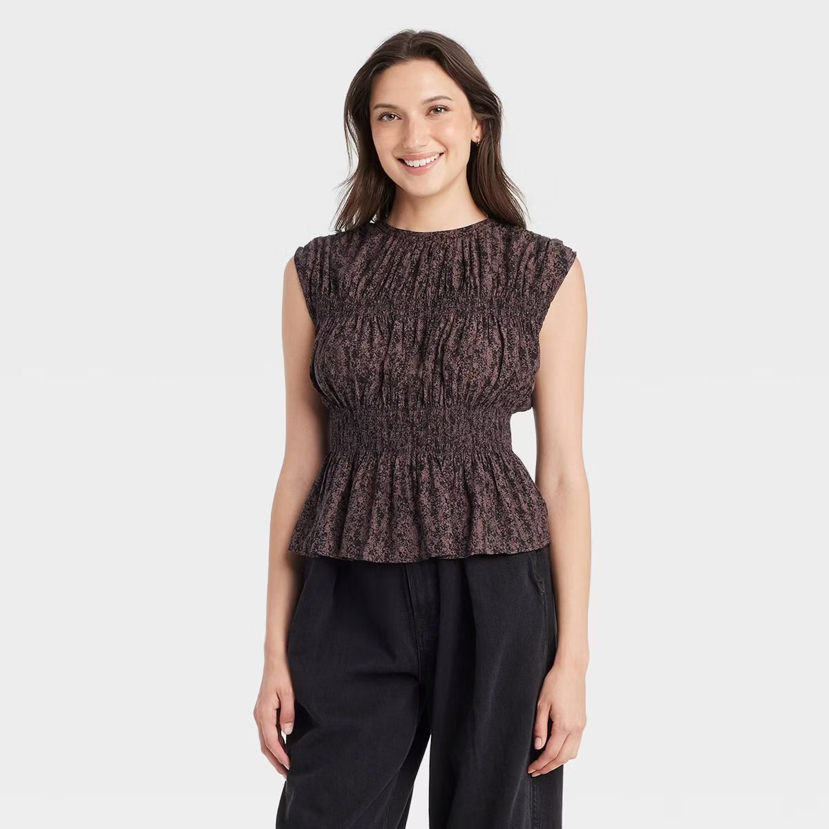 Women's Peplum Blouse - Universal Thread™ Floral | Target