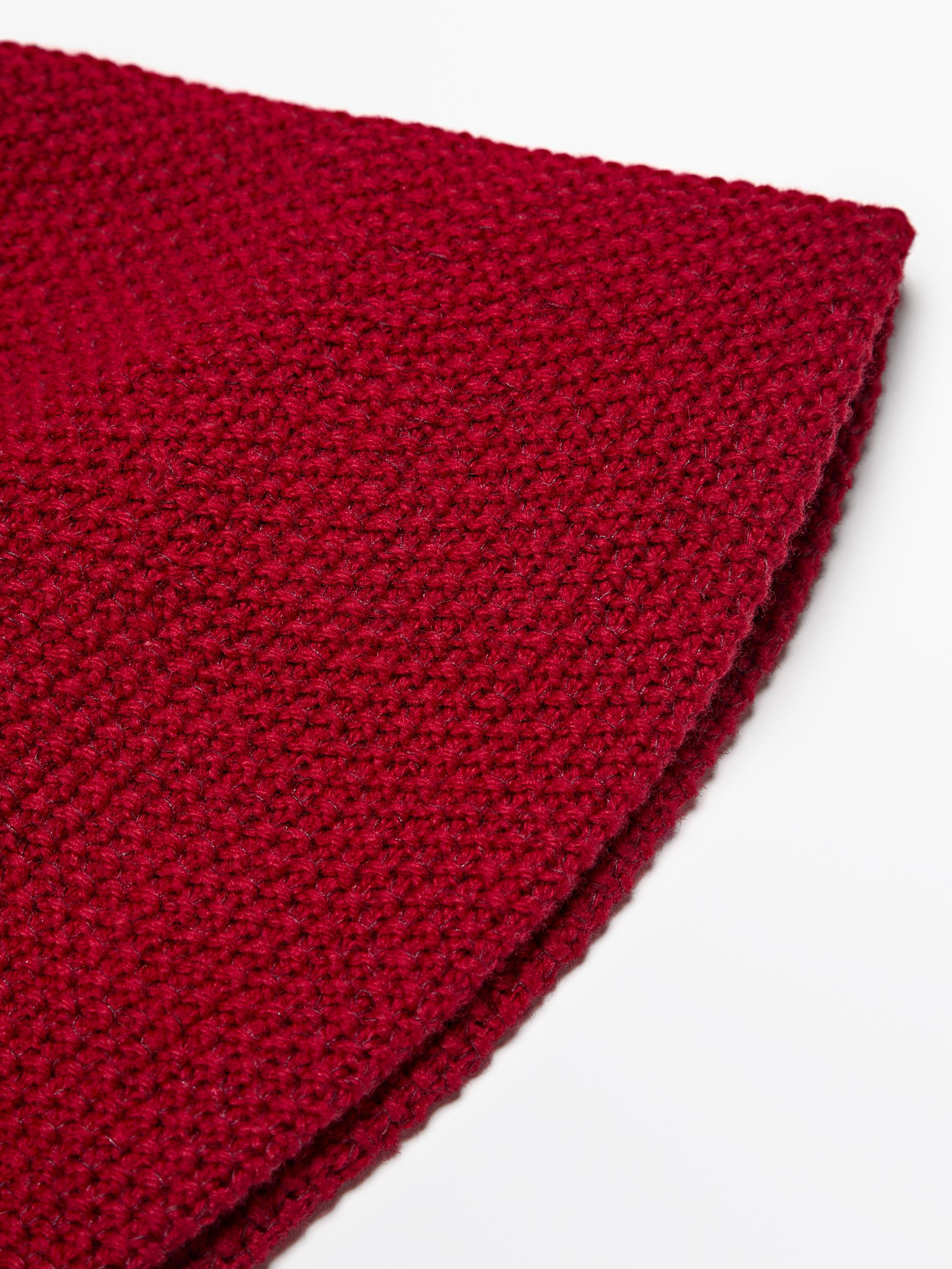 Wool blend knit beanie | Massimo Dutti UK