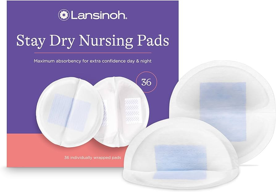 Lansinoh Stay Dry Disposable Nursing Pads, Soft and Super Absorbent Breast Pads, Breastfeeding Es... | Amazon (US)