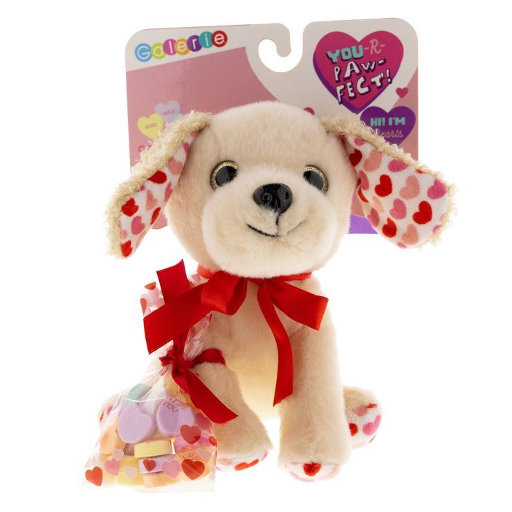 Galerie Valentine's Dog with Hearts and Candy on Backer Card - 0.93oz | Target
