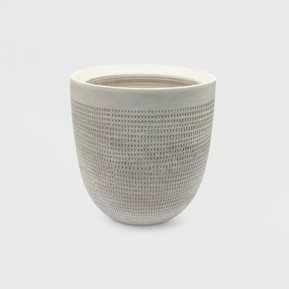 Textured Ceramic Planter White - Project 62™ | Target