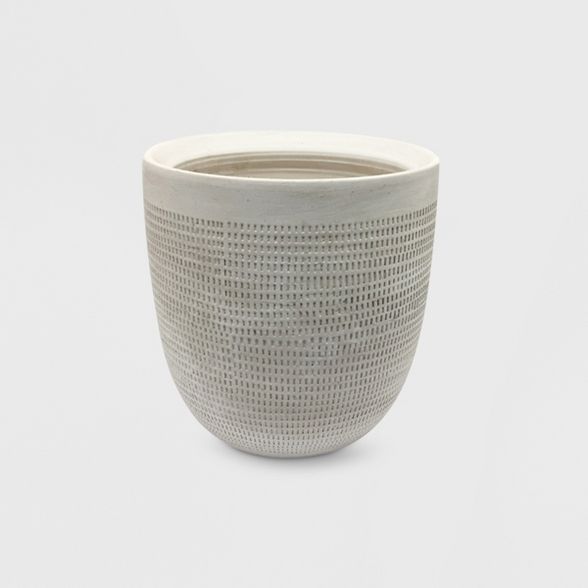 Textured Ceramic Planter White - Project 62™ | Target