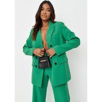 Green Co Ord Extreme Oversized Tailored Blazer | Missguided (US & CA)