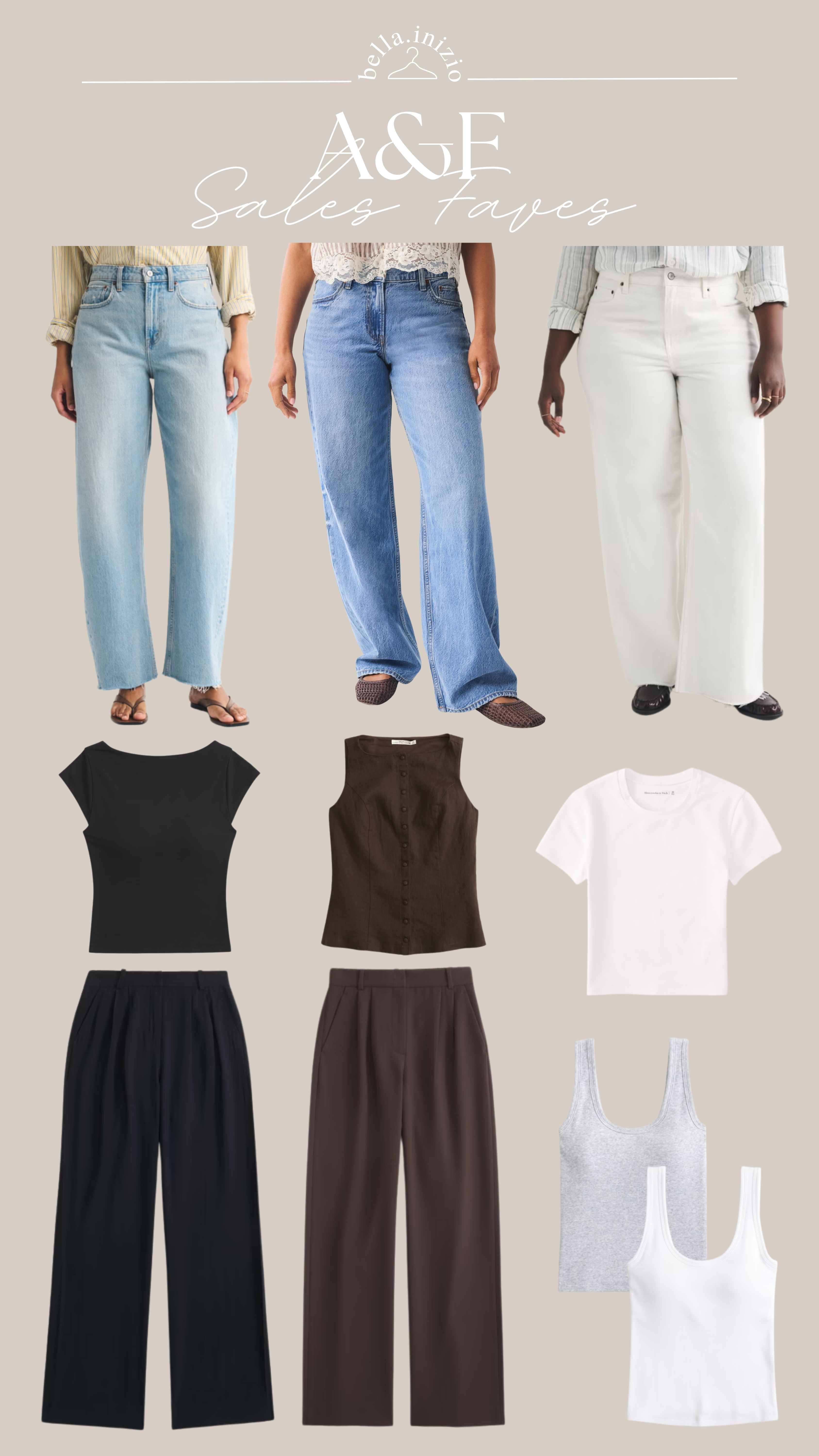 A&F sale favourites for summer 🩵 
15%-30% off everything + an additional 15% off with code AFXLTK ✨

summer outfit, summer style, curve love jeans, white jeans, barrel jeans, sloane trousers, tailored trousers, bra free, built in bra, abercrombie new in
 

 #LTKootd #LTKSeasonal #LTKU