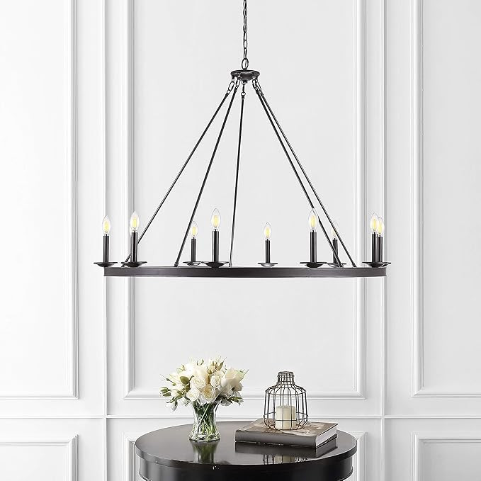 Safavieh CHA4017A Telta Oil-Rubbed Bronze 10-Light (LED Bulbs Included) Chandelier | Amazon (US)