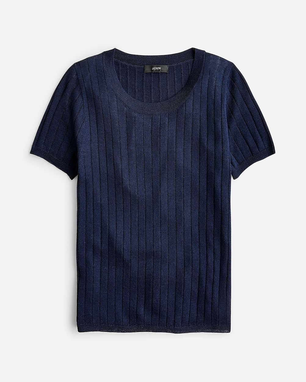 Silk-blend cropped T-shirt | J. Crew US