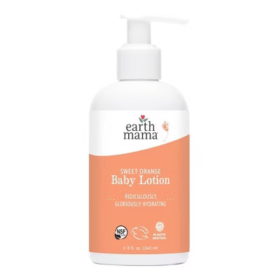 Earth Mama Sweet Orange Baby Lotion - 8 fl oz: Paraben-Free, No Added Fragrance, Moisturizing for Normal Skin | Target
