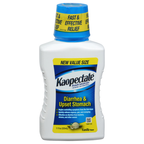 Kaopectate Diarrhea & Upset Stomach, Vanilla Flavor, Value Size - 11 fl oz | Instacart