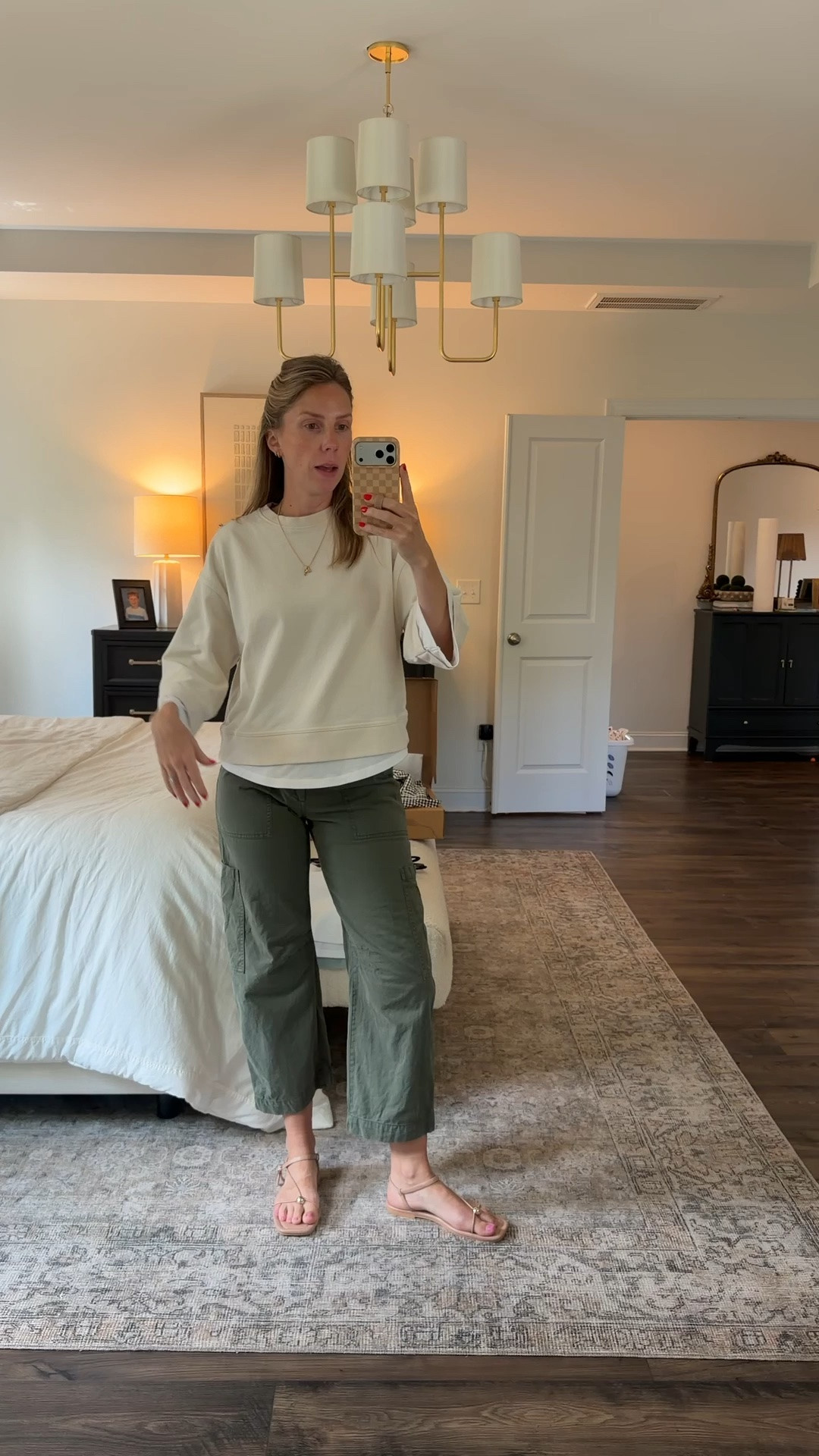 Wearing a small! Washed & dried and fit is the same 🙌🏻