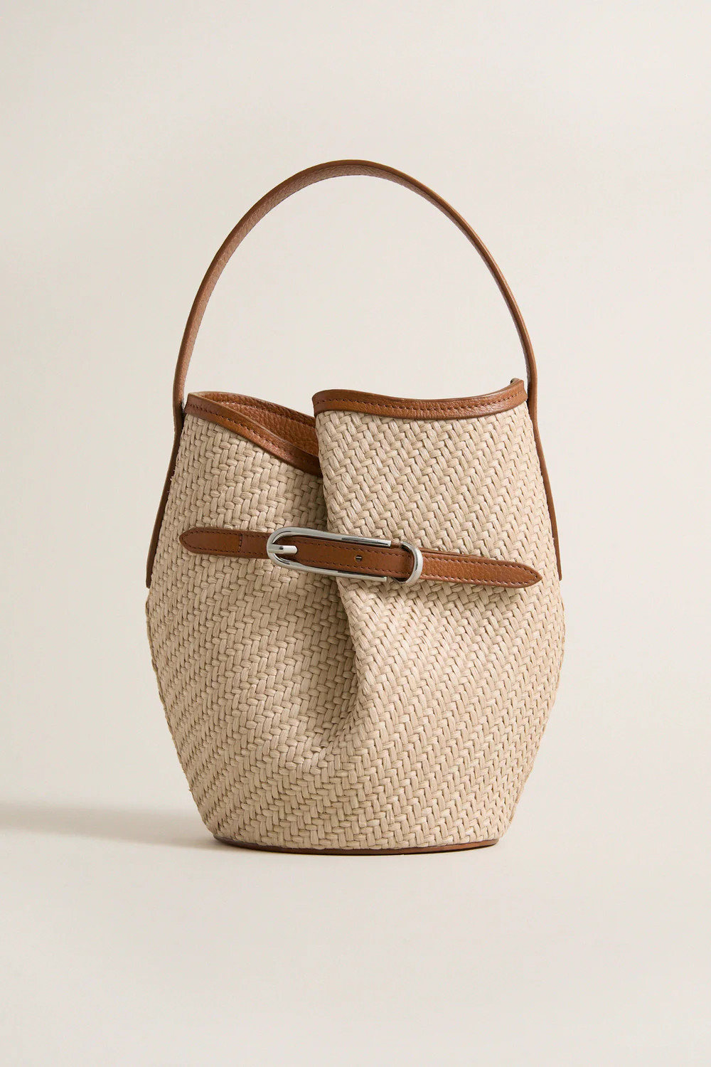 Raffia Mini Belted Bucket Bag | Tuckernuck (US)