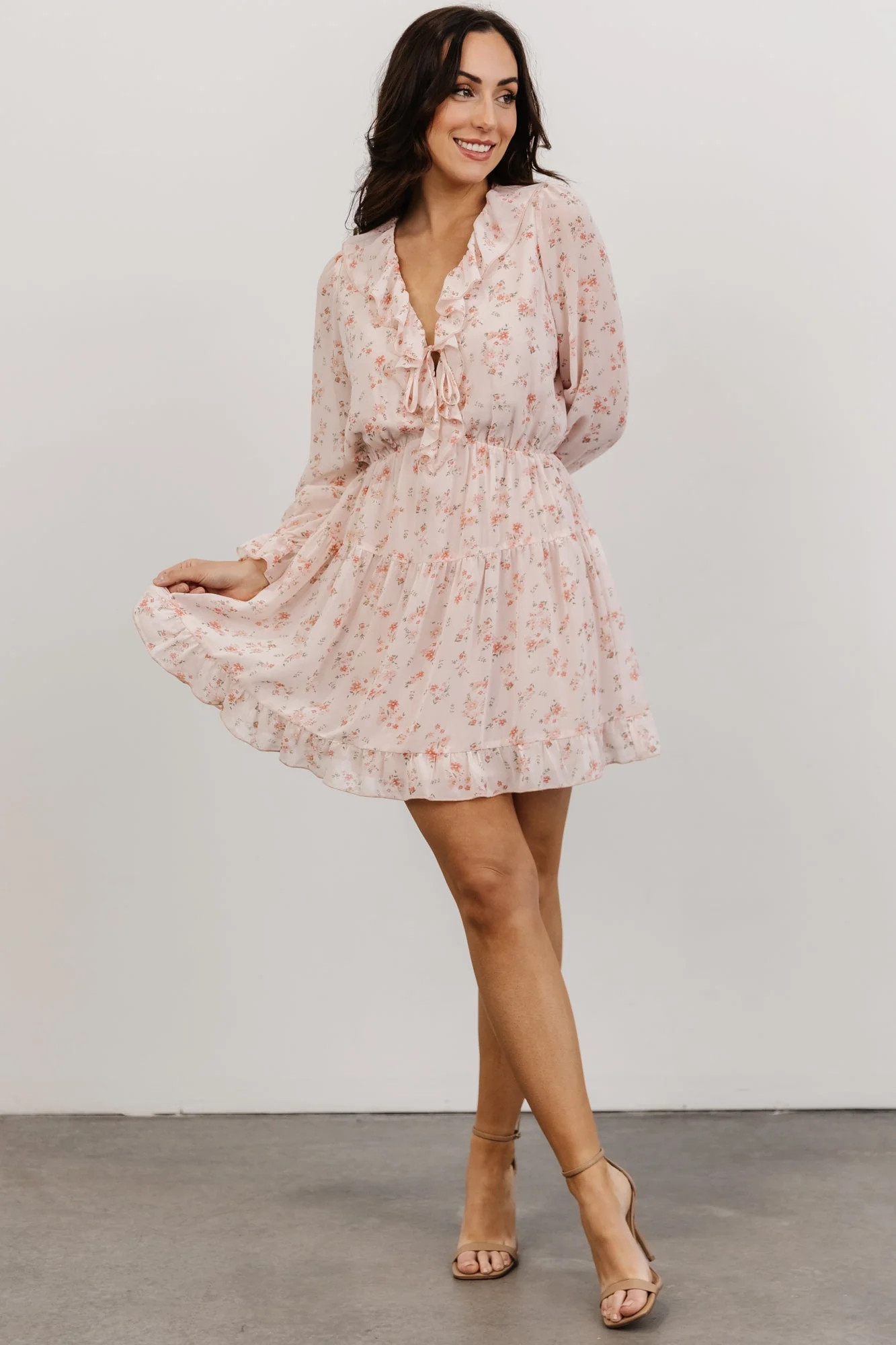 Doris Mini Dress | Blush Floral | Baltic Born