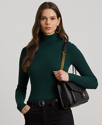 Lauren Ralph LaurenRibbed Turtleneck Sweater, P/XS-XXL | Macy's