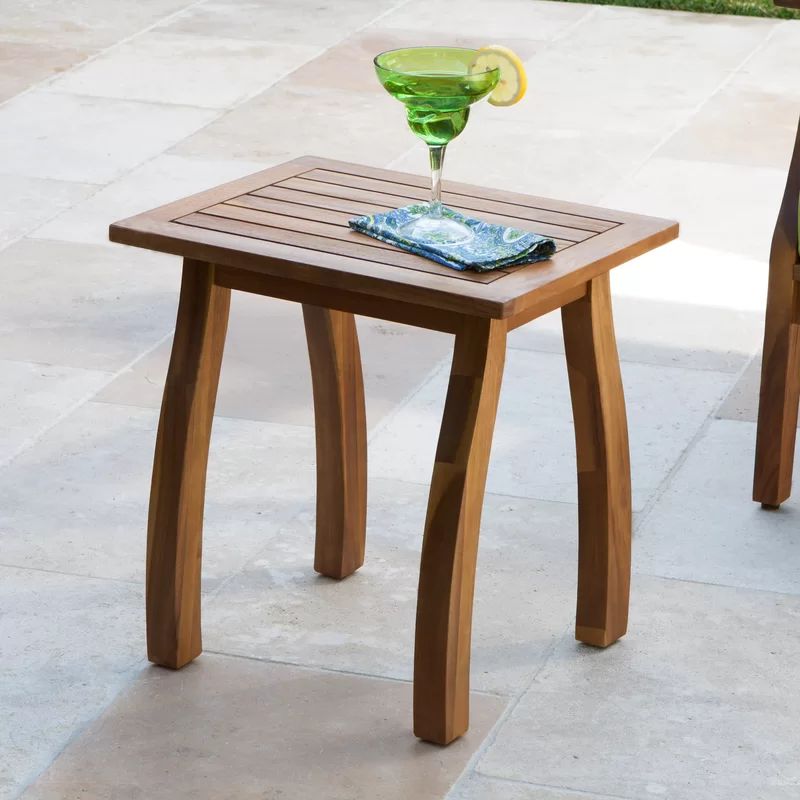Broadi Teak Solid Wood Side Table | Wayfair North America