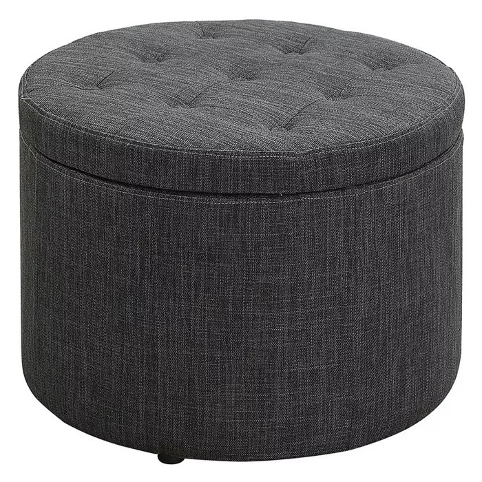 Johar Furniture Designs4Comfort Round Shoe Storage Ottoman | Target