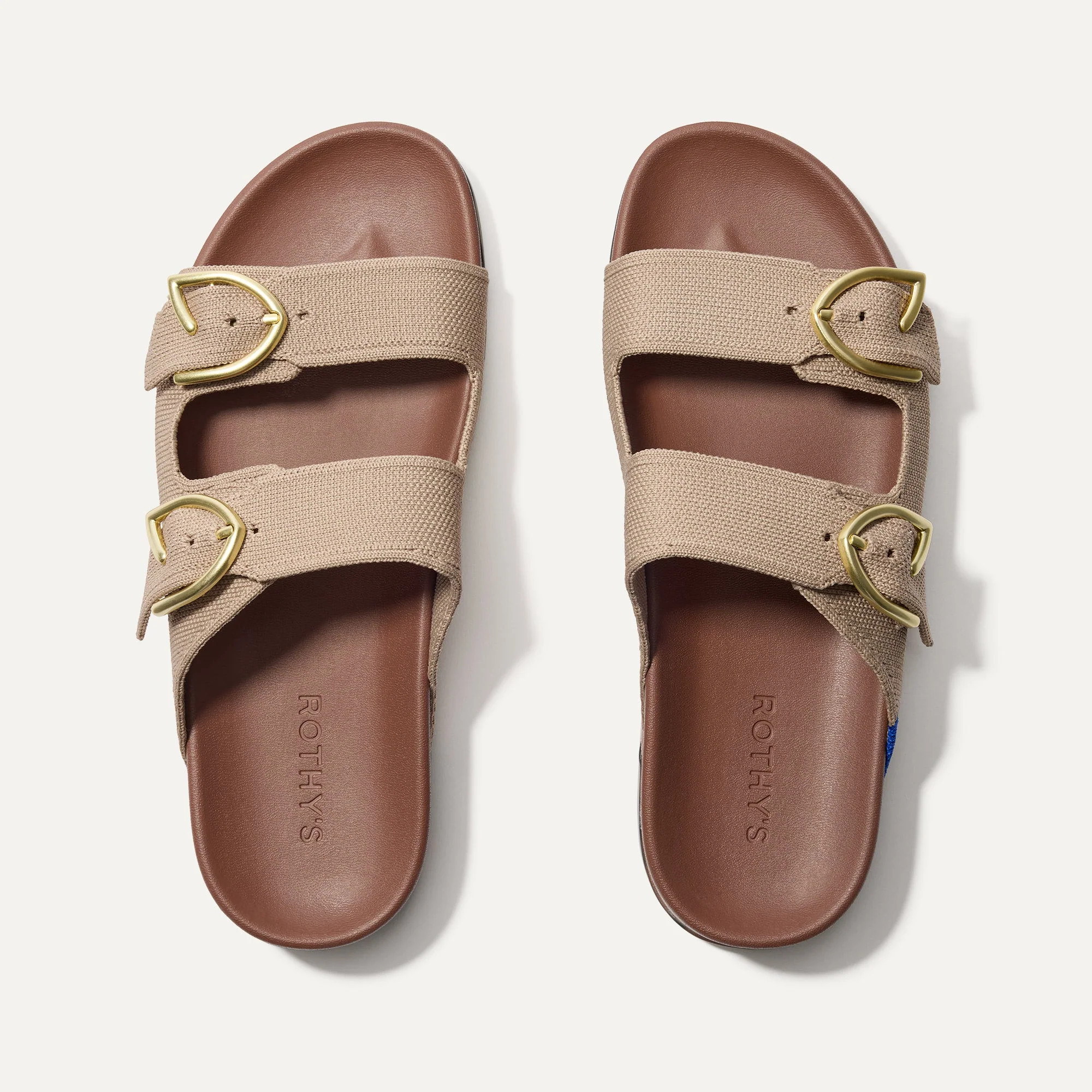 The Buckle Slide in Dune | Women's Sandals | Rothy's | Rothy's