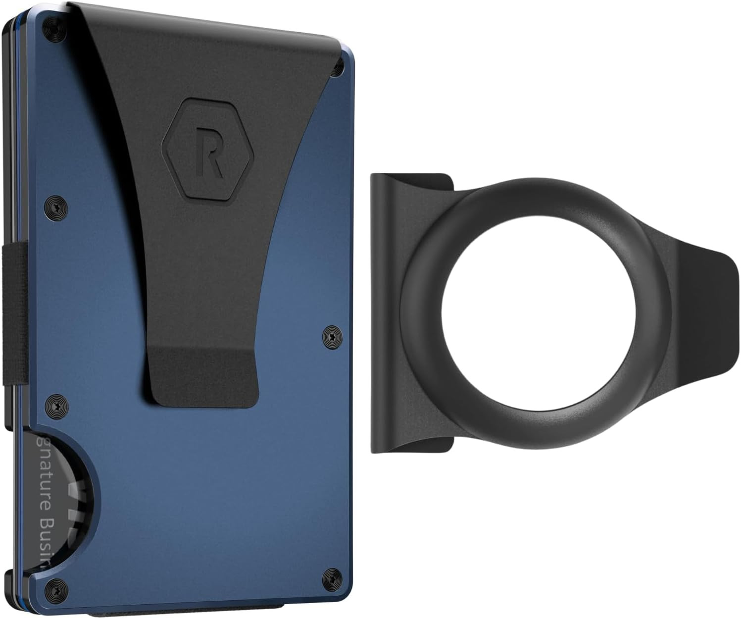 The Ridge EDC Bundle Navy Money Clip Wallet for Men + Airtag Case Combo - Secure, and RFID Protec... | Amazon (US)