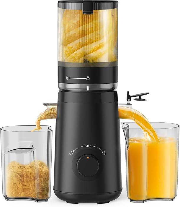 Juicer Machines, TUUMIIST Cold Press Juicer with 5.3" Extra Large Feed Chute Fit Whole Fruits & V... | Amazon (US)