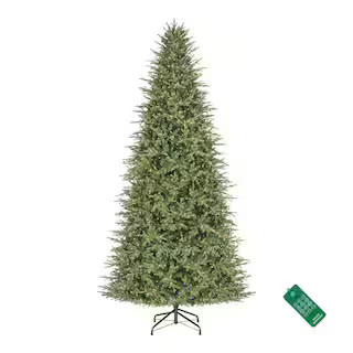 Home Decorators Collection 12 ft. Pre-Lit LED Grand Duchess Twinkling Balsam Fir Artificial Chris... | The Home Depot