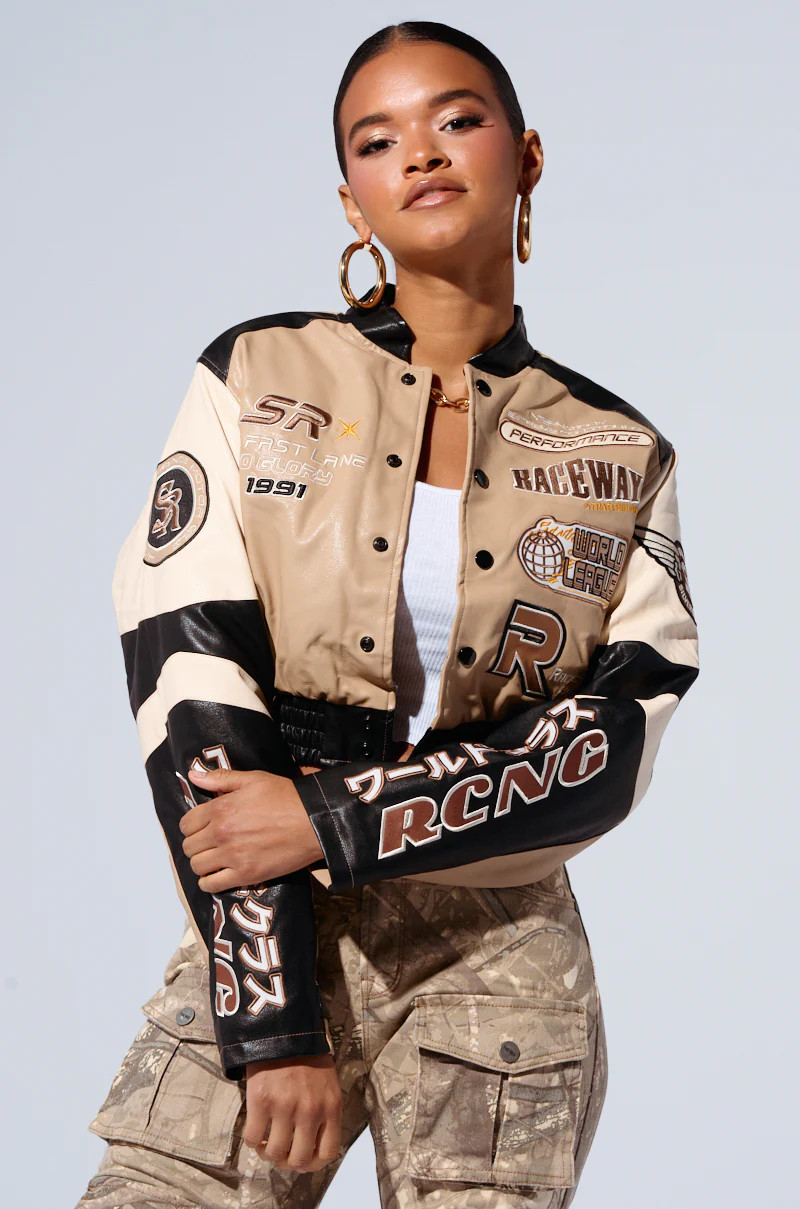 EMBROIDERED RACER BOMBER | AKIRA