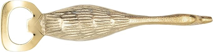 Creative Co-Op Cast Aluminum and Stainless Steel Duck Shaped Bottle Opener, Gold | Amazon (US)