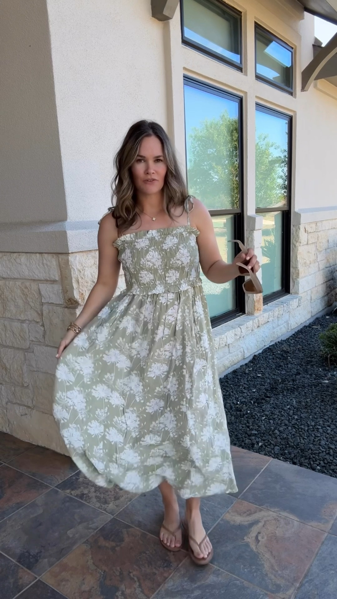 I can’t believe this dress is from Walmart! It hugs in all the right places, has the prettiest flow, and feels so breathable. I LOVE this print! It also comes in a blue + white version—linked!

#LTKmomlife #LTKootd #LTKSeasonal