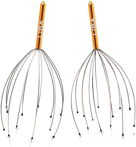 Scalp Massager Tool in Gold (2-Pack) Head Hair Scratcher Massage by LiBa. No Painful Scratches, T... | Amazon (US)