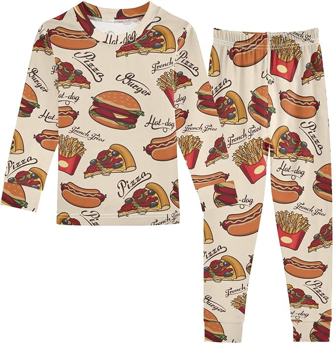 Ollabaky Pajama Set 2 Piece Pjs Set Cotton Sleepwear Long Sleeve Top with Bottom | Amazon (US)