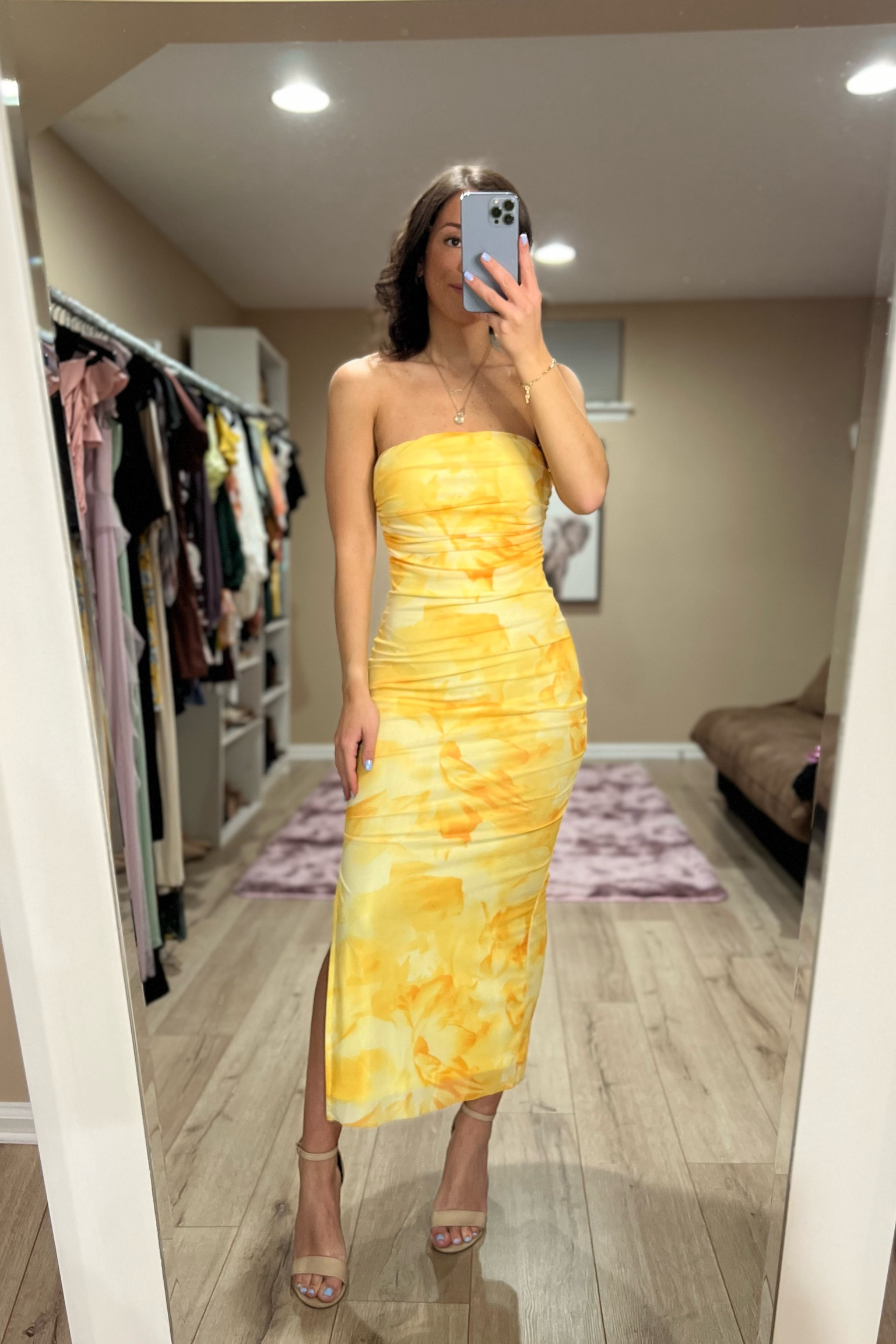 Look at how many BEAUTIFUL colors are available in this midi dress?!? AND theyre less than $18… with some being even $13!!! Wearing size xs! Perfect for vacation, weddings, etc 

#LTKStyleTip #LTKWedding #LTKSaleAlert