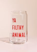 Ya Filthy Animal Beer Glass - 16 oz | Alice & Wonder