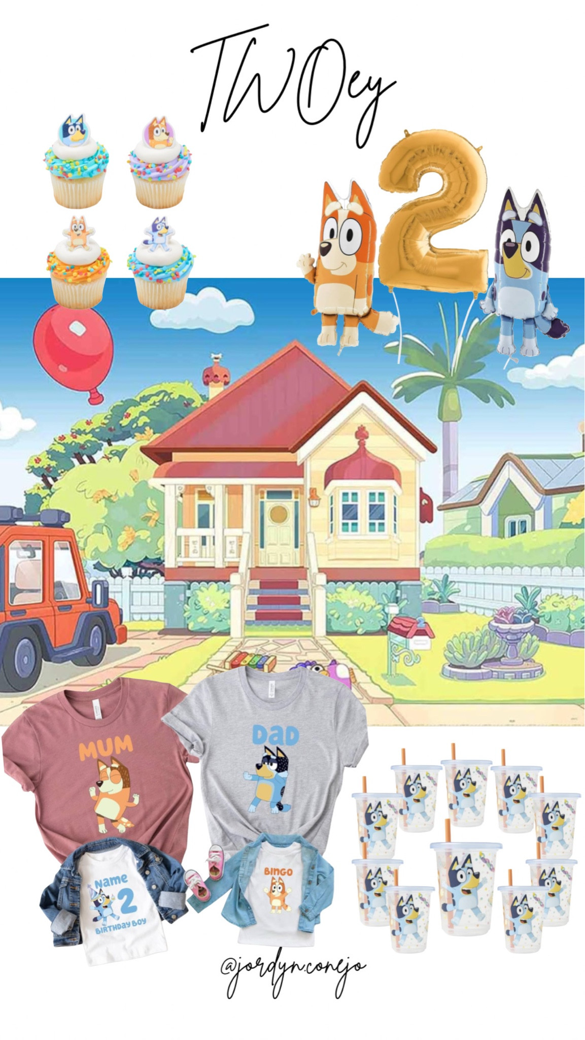 TWOey Bluey Birthday Theme! 

Birthday party for toddlers- cupcake toppers- birthday balloons- birthday party decorations- Bingo- Bluey- Mum- Dad- Matching Shirts- Party Cups 

#LTKParties #LTKStyleTip #LTKFindsUnder50