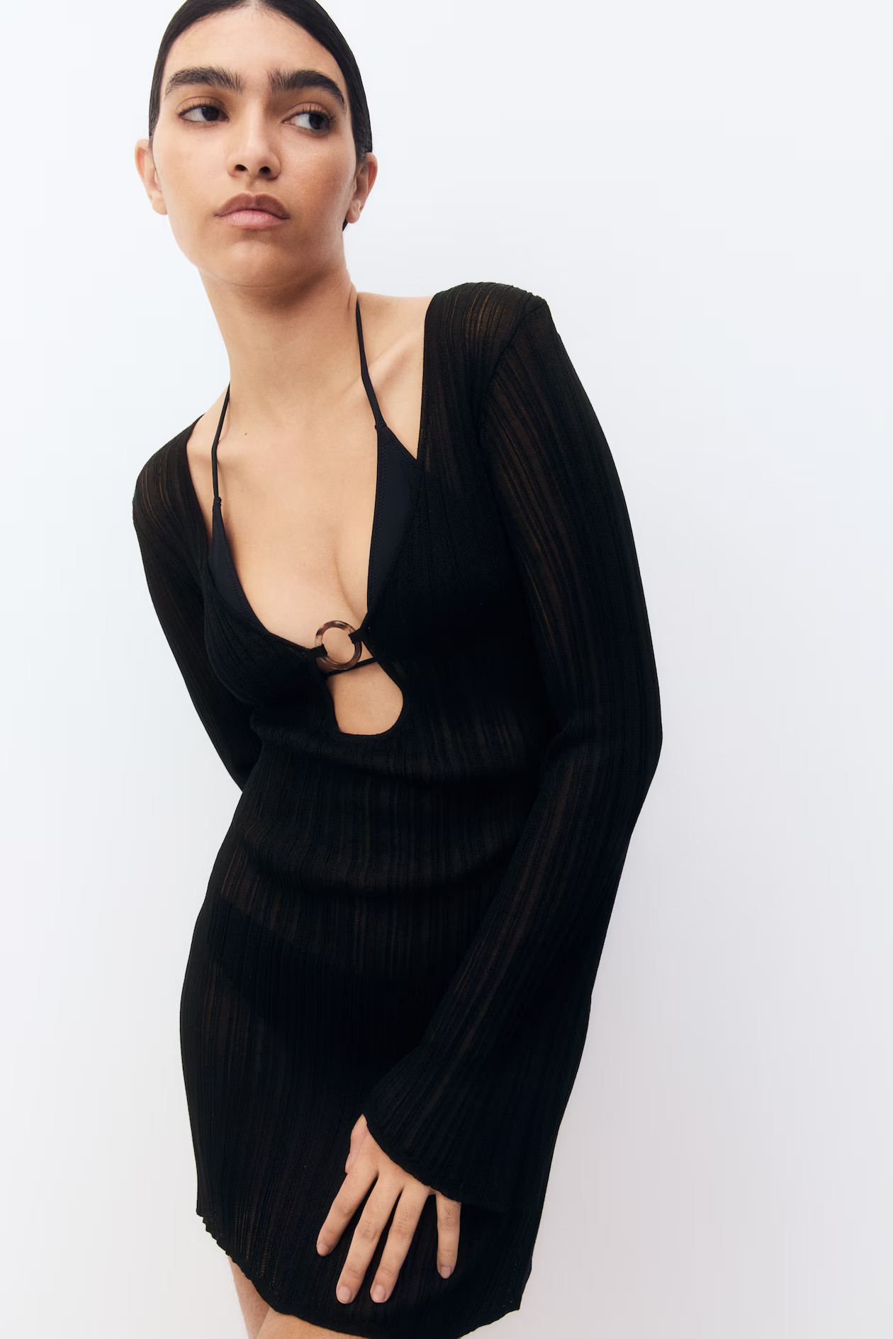 Rib-knit beach dress | H&M (UK, MY, IN, SG, PH, TW, HK)