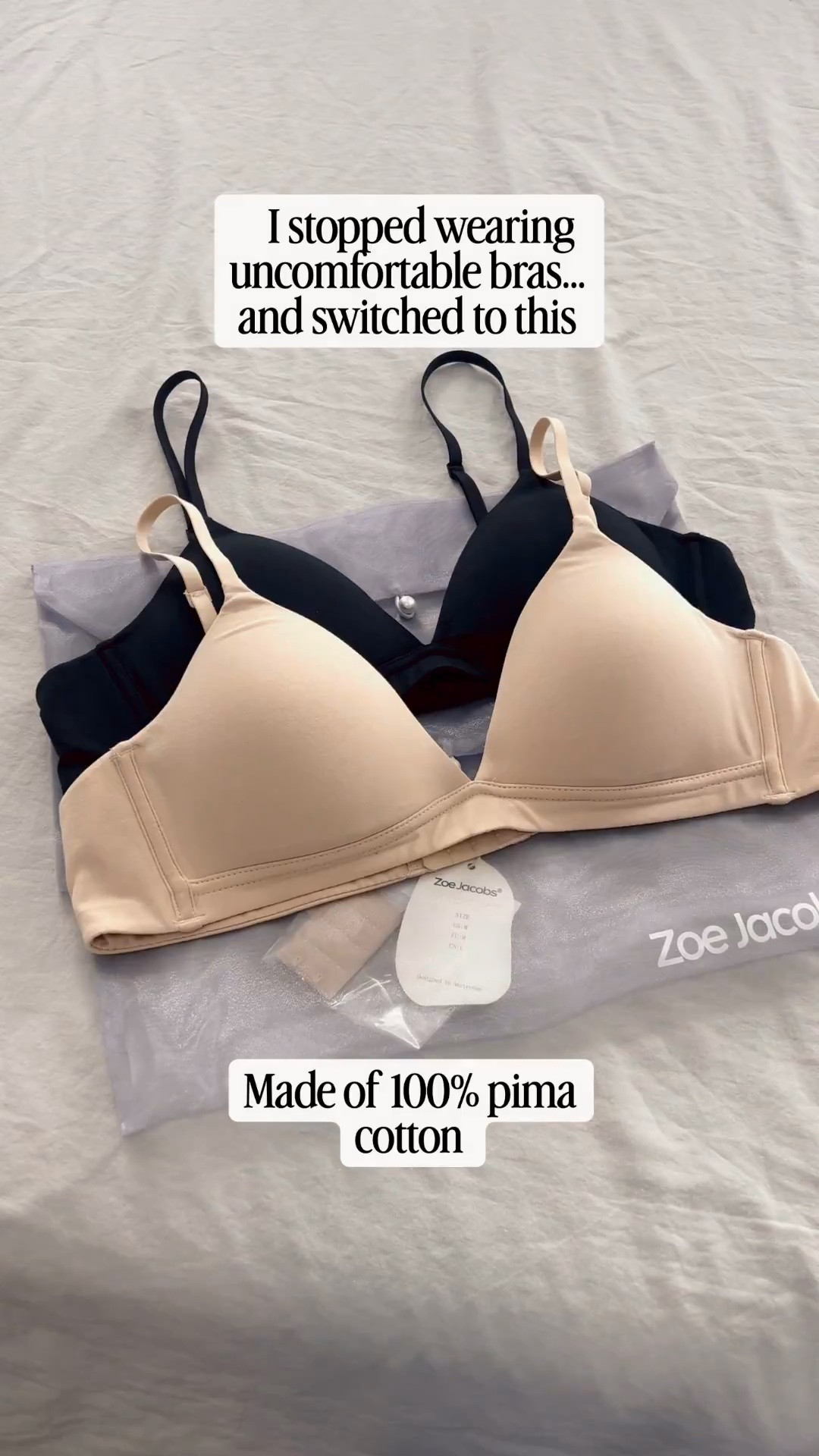 100% pima cotton bra, so comfy!!!

#LTKootd