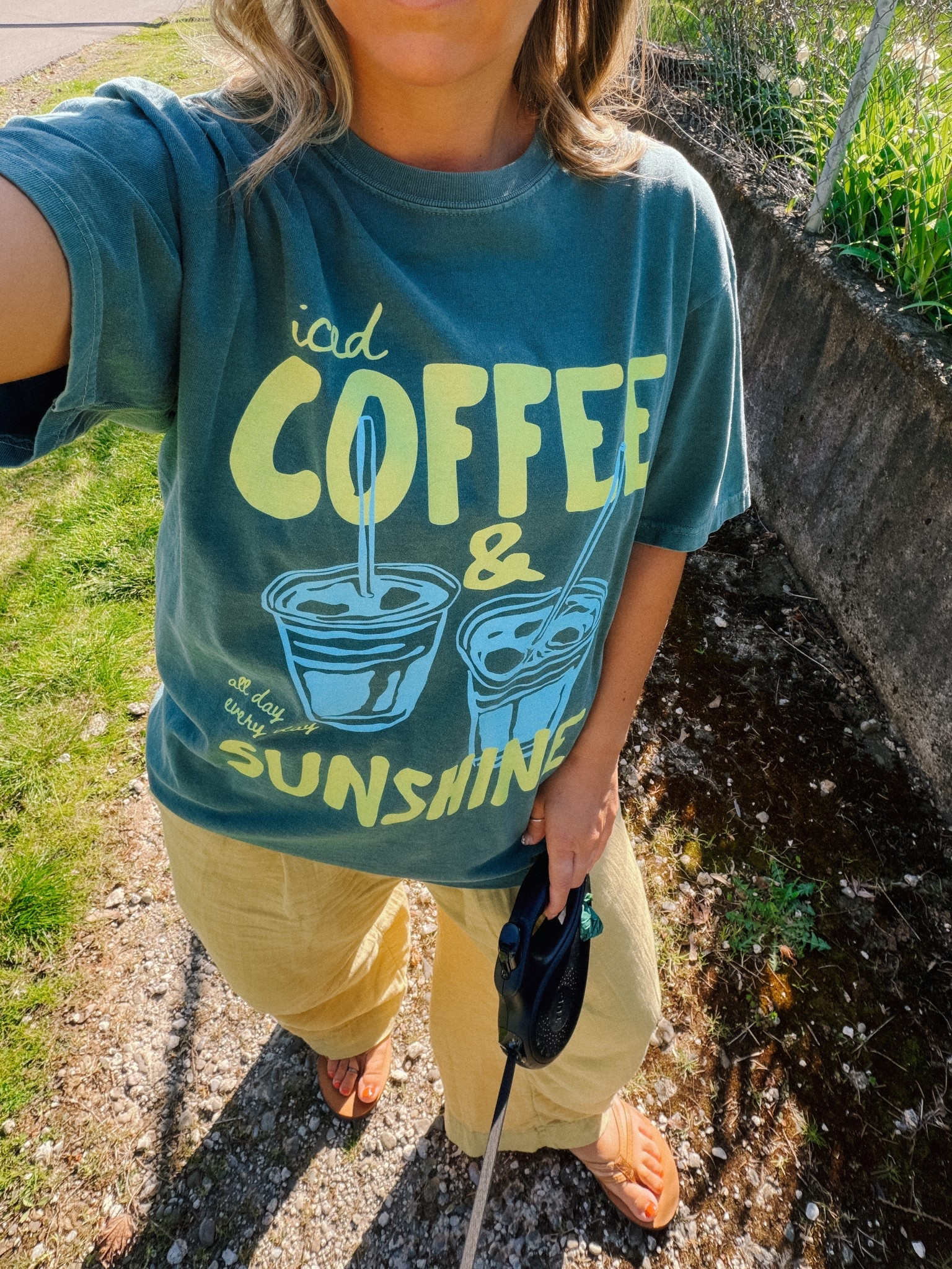 Morning Walk OOTD  
Use code: LIFESRAD30 for 30% off these cute graphic tees on Etsy! ✨ 
Top: L 
Pants: S

#LTKootd #LTKSeasonal #LTKdayinmylife