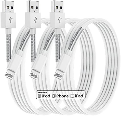 Long Apple iPhone Charger 10 ft, Apple MFI Certified 3Pack Lightning Cable 10 Foot, Extra Long Ap... | Amazon (US)