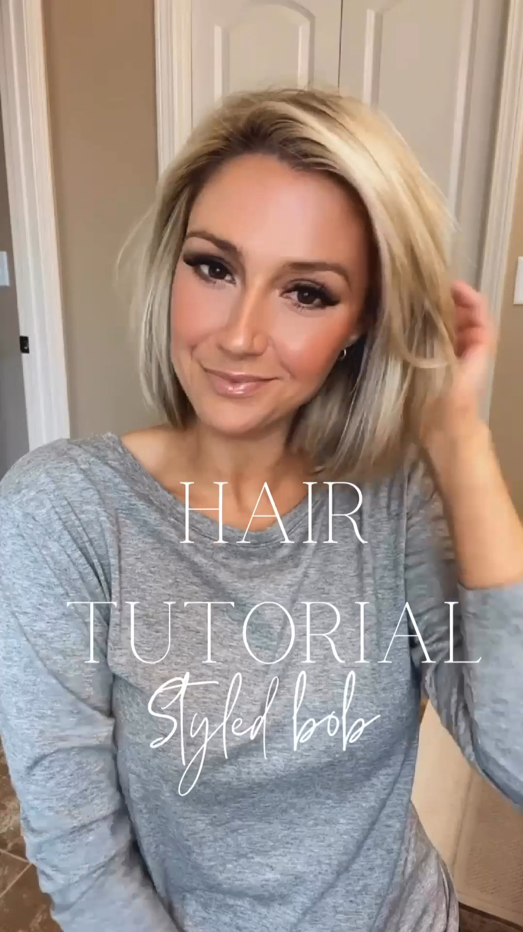 How I style my bob hair cut🤍