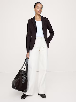 Slim Everywhere Ponte Blazer | Banana Republic (US)