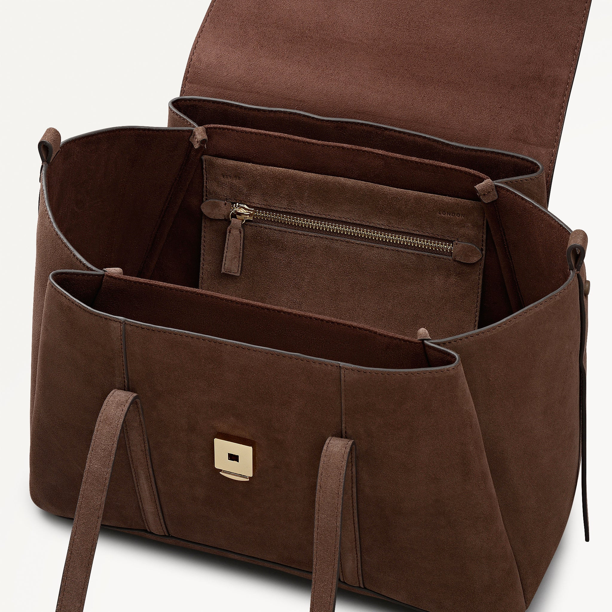 Coffee Medium Flapover Shoulder Bag | The Chancery AW25 | Radley London | Radley