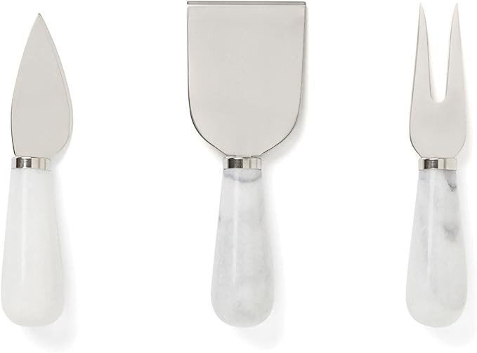 Fox Run Premium 3-Piece White Marble Cheese Knife Set, 1.5 x 4.25 x 6.75 inches | Amazon (US)