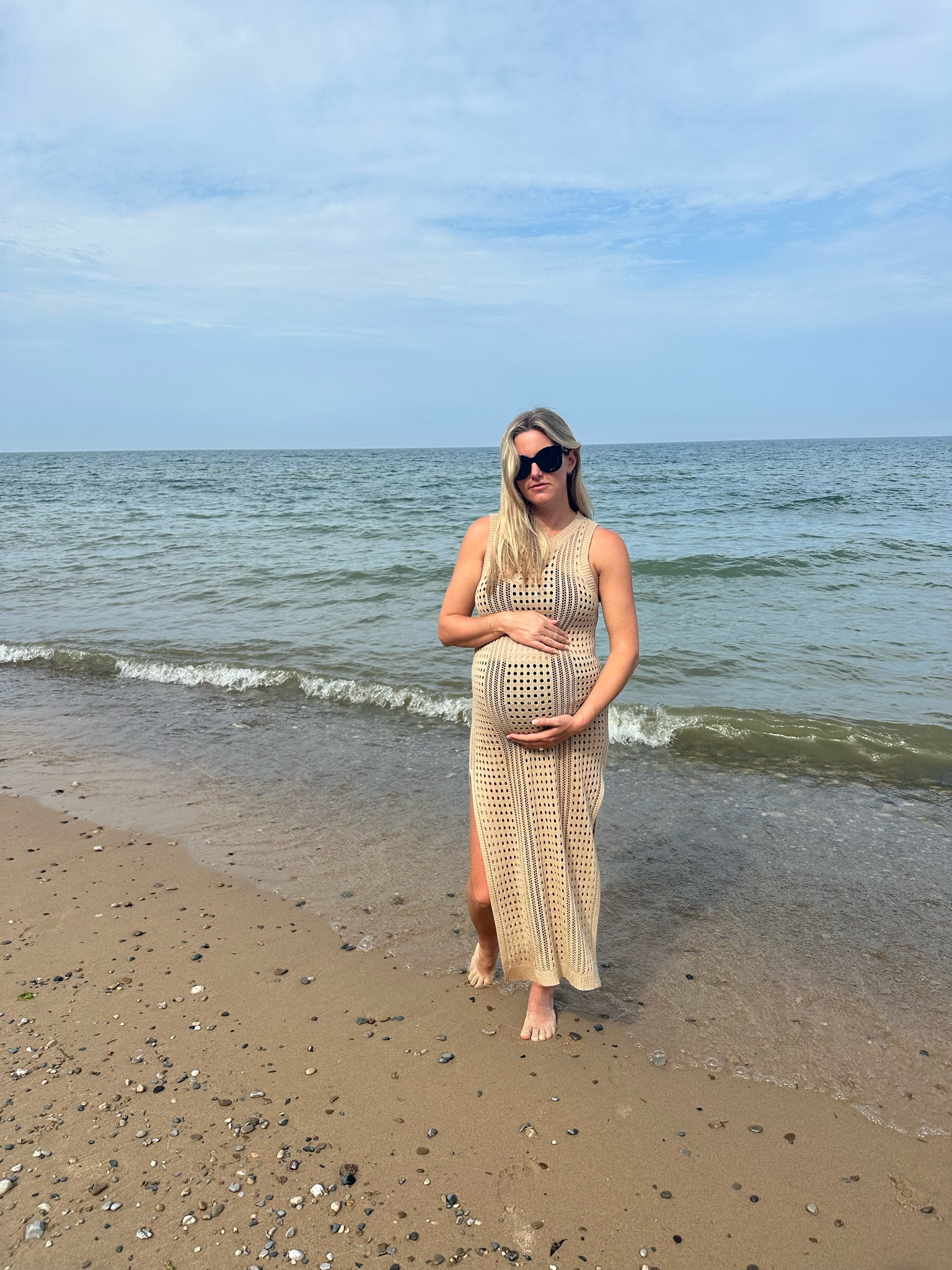 This knit swim cover up has stretched with me 😘

#LTKSeasonal #LTKBump #LTKSwim