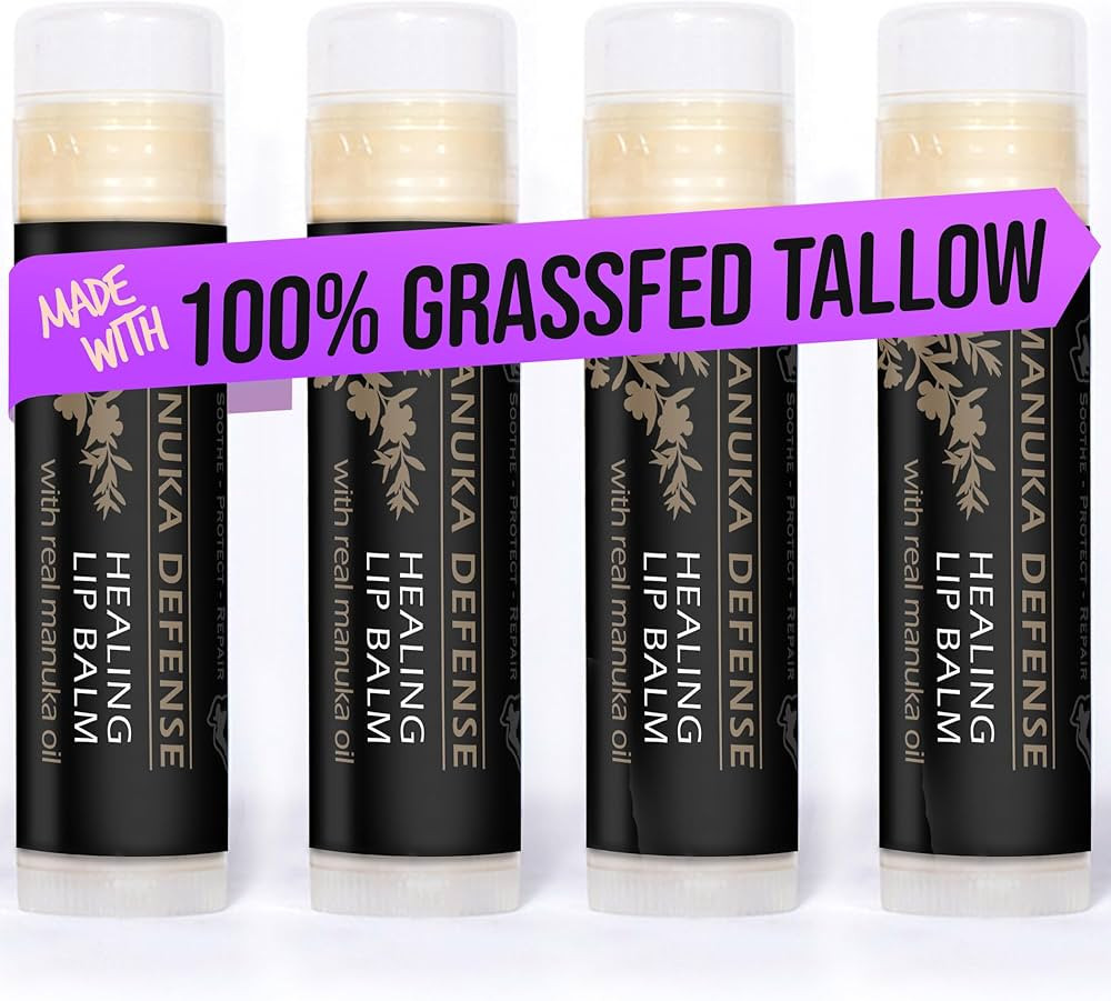 BALM OF GILEAD Manuka Defense Healing Lip Balm - Intensive Moisture Therapy in Tube w/Manuka, Tea... | Amazon (US)