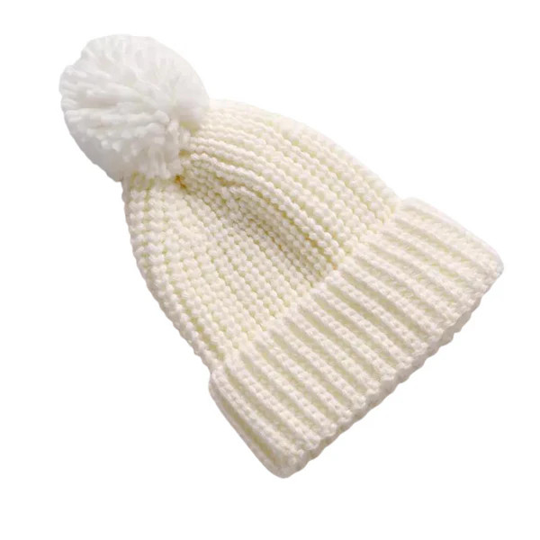 Pompom beanie in cream | ChubbyBubbyBear