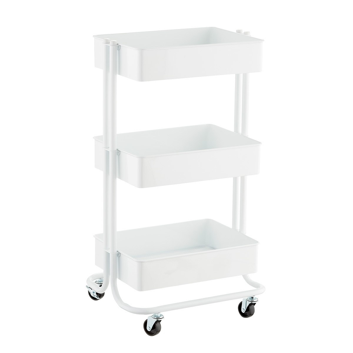 3-Tier Rolling Cart | The Container Store