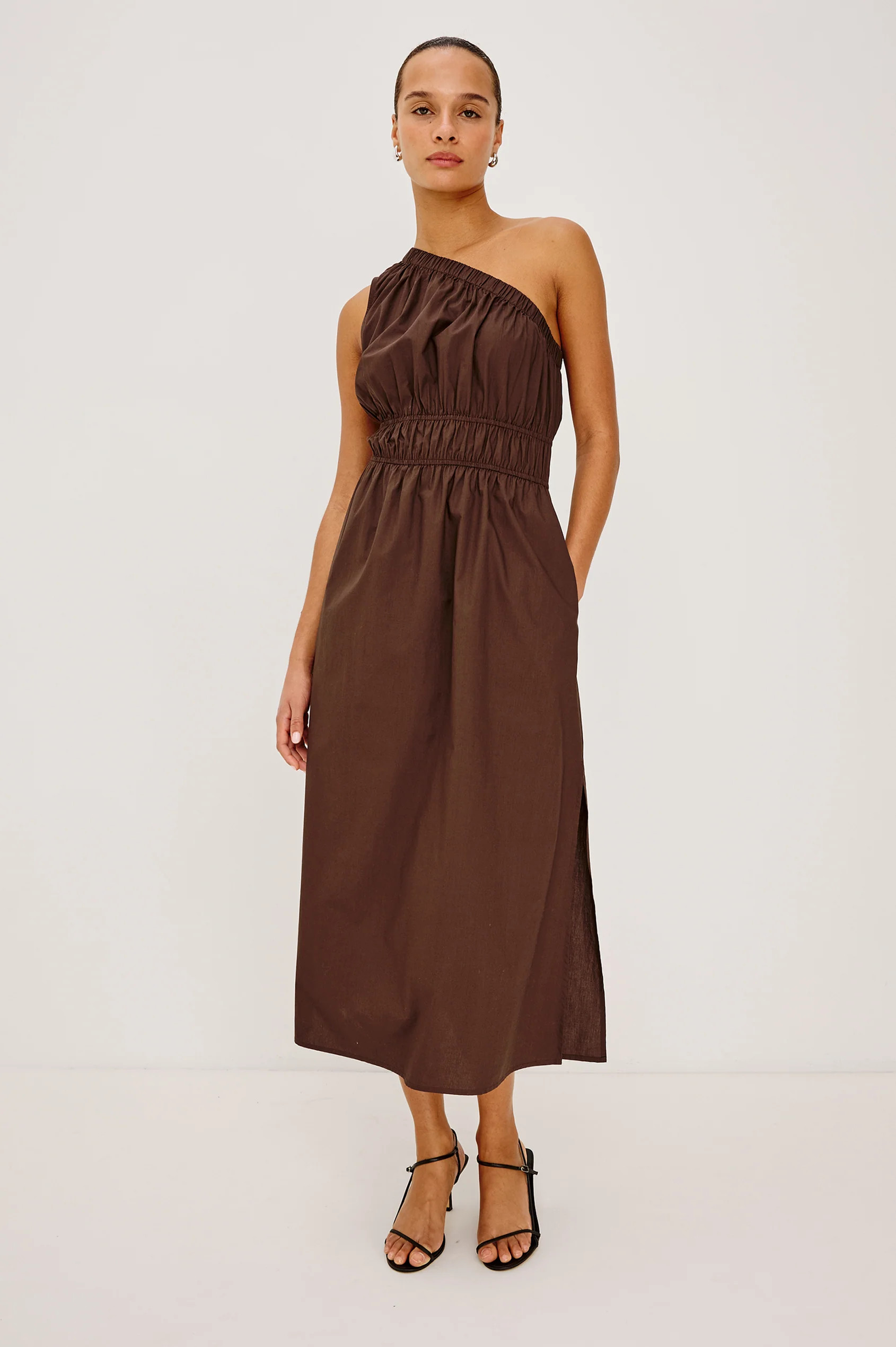 SELANI DRESS - SPICE LINEN | Rails