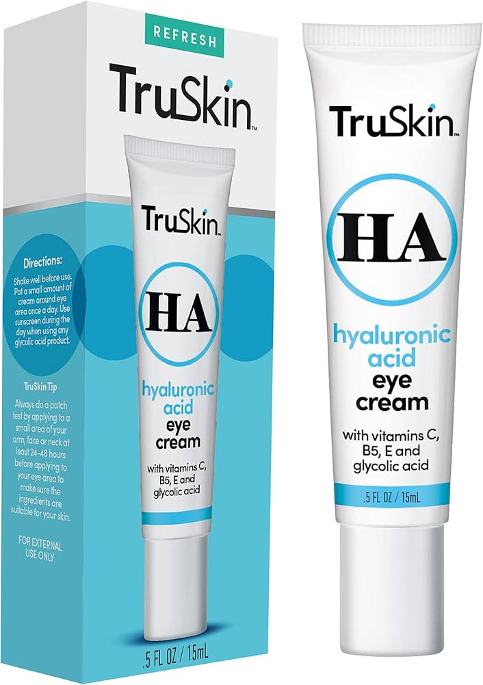 TruSkin Eye Cream for Dark Circles and Puffiness - With Hyaluronic Acid, Glycolic Acid, Vitamins ... | Amazon (US)