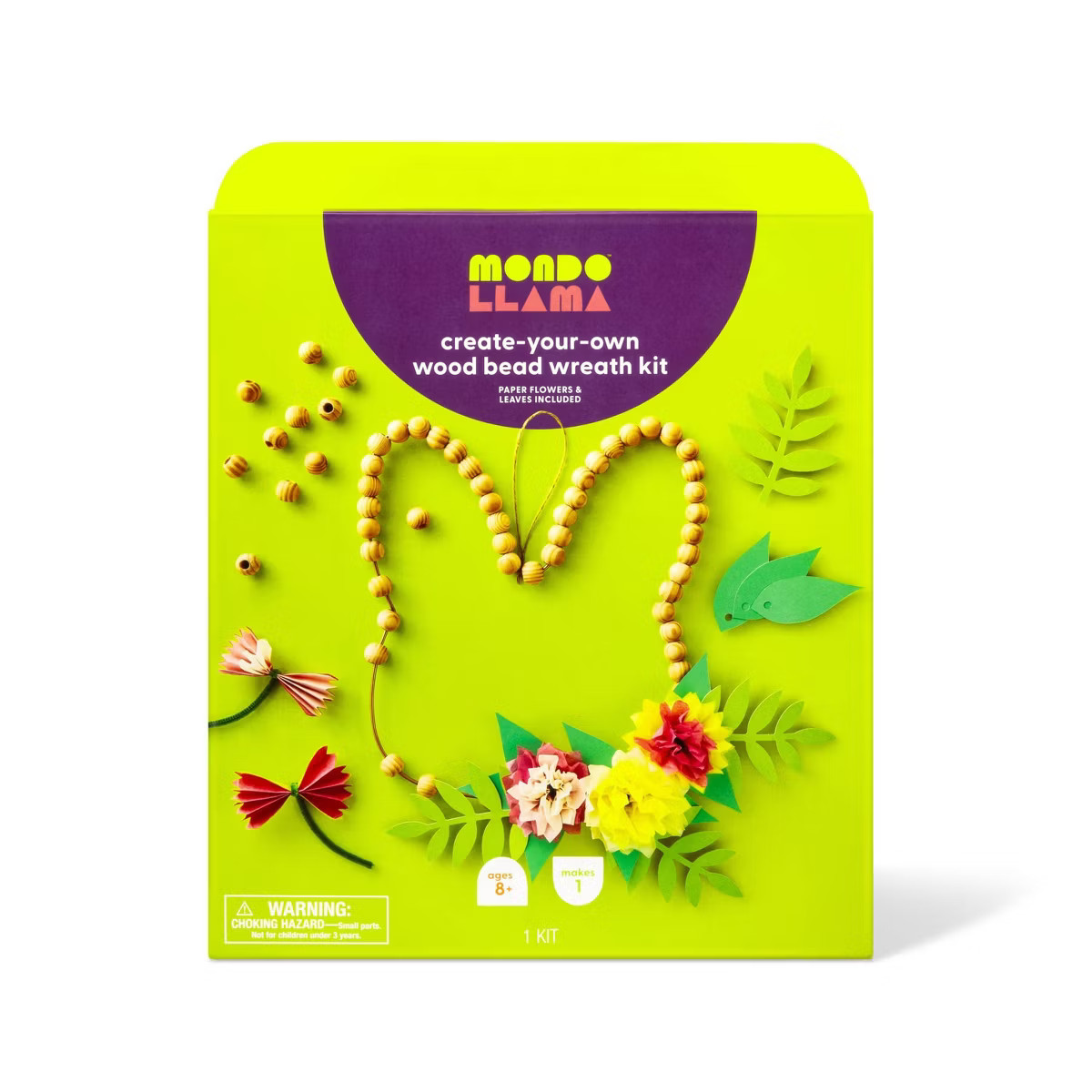 Create-Your-Own Wood bead Easter Bunny Wreath Kit - Mondo Llama™ | Target