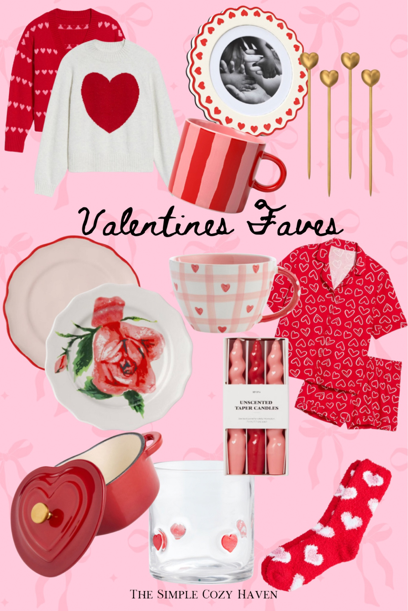 Valentines Faves | Valentine’s Day, valentine decor, pink, hearts, home decor, cute decor, girly pajamas, sweaters, valentine outfit 

#LTKStyleTip #LTKHome #LTKSeasonal