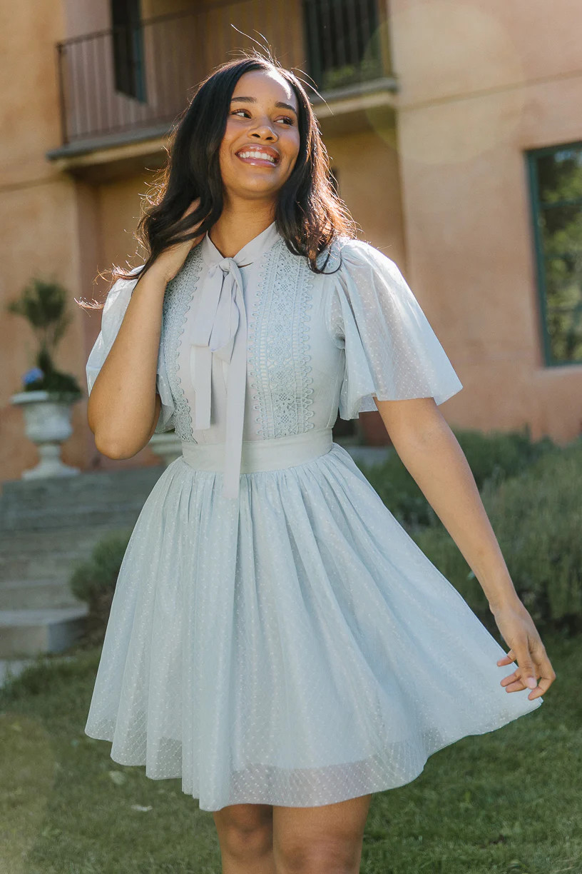 Short Kate Dress in Blue - FINAL SALE | Ivy City Co