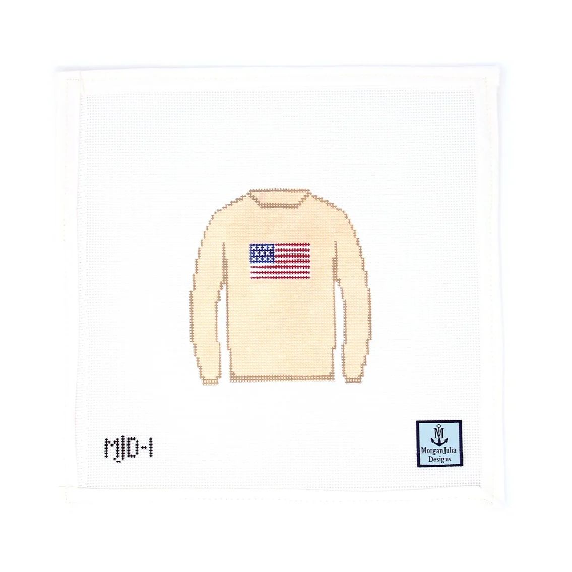 American Flag Sweater | Greystone Needlepoint