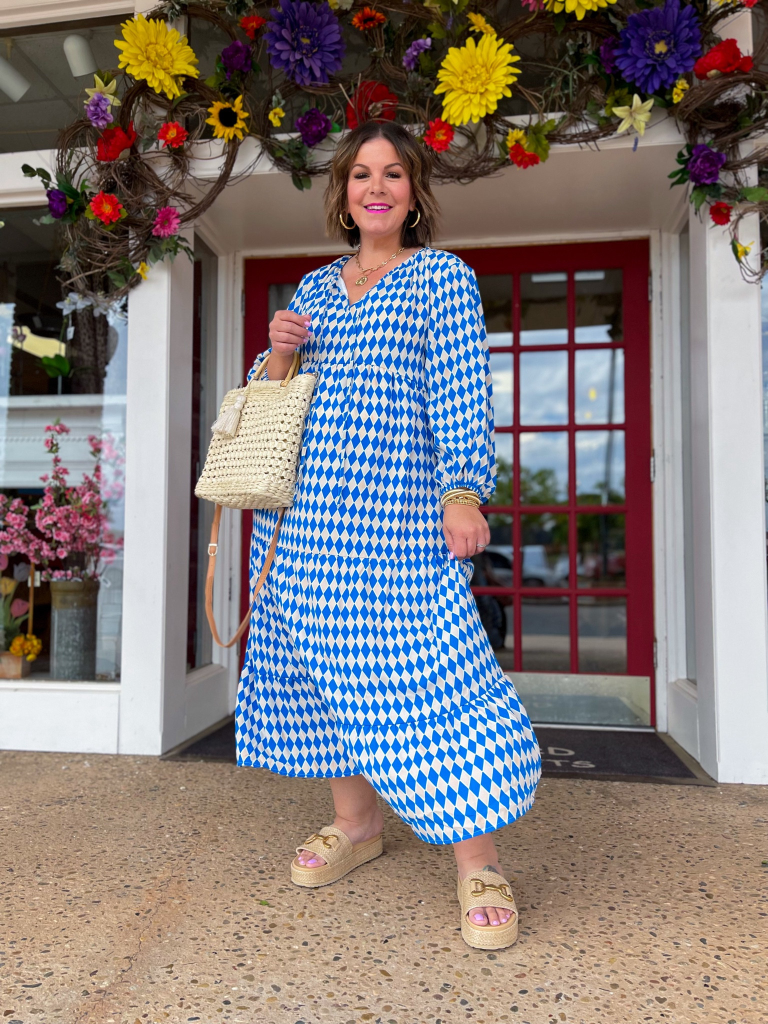 Love this Amazon maxi dress for a casual spring outfit! This would be perfect for teacher outfits, vacation outfits, or even to wear to a graduation. I’m in the XXL and the fit is roomy! Definitely plus size friendly for anywhere from size 18-22. These Target sandals are my current favorite and 30% off! 

#LTKover40 #LTKplussize #LTKfindsunder50